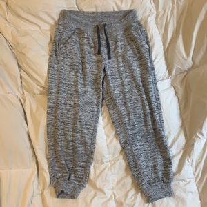 Athleta grey patterned joggers, size small
